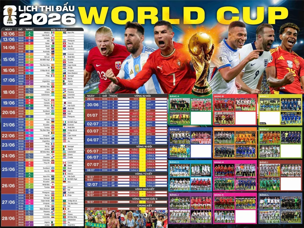 World Cup 2026 | Lịch thi đấu, Thể thức mới và Cơ hội vàng cho các đội tuyển | Thể thao OK9 3 World Cup 2026 | Lịch thi đấu, Thể thức mới và Cơ hội vàng cho các đội tuyển | Thể thao OK9
